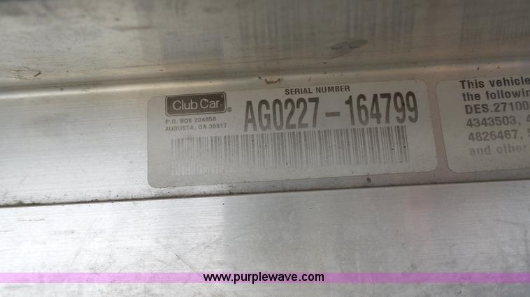 image for item BZ9258 2002 Club Cart DS golf cart