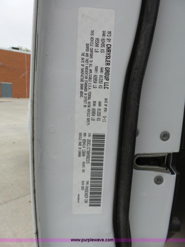 image for item BZ9505 2011 Dodge Charger Police