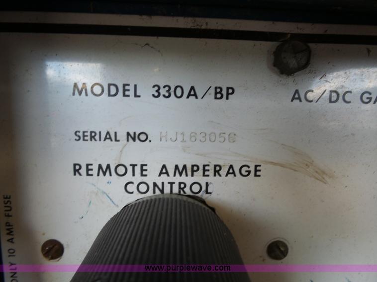 image for item BZ9524 Miller 330A/BP tig welder