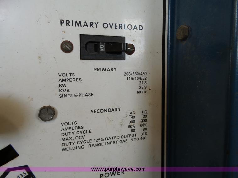 image for item BZ9524 Miller 330A/BP tig welder