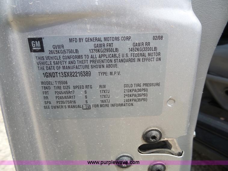 image for item J4145 2008 Chevrolet Trailblazer LS SUV