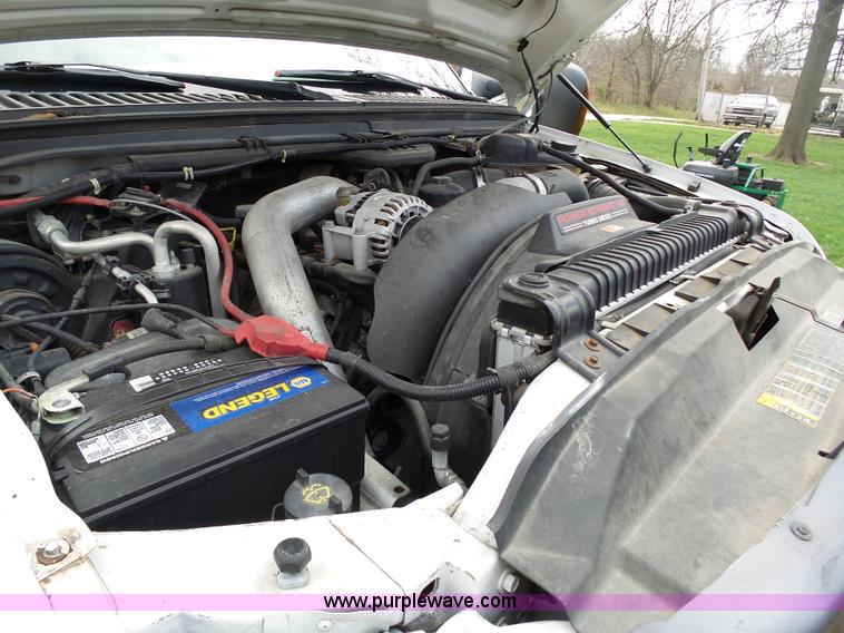 image for item K1332 2004 Ford F350 Super Duty dump flatbed pickup truck