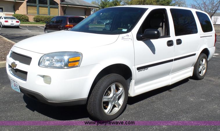 image for item K1358 2005 Chevrolet Uplander handicap accessible van