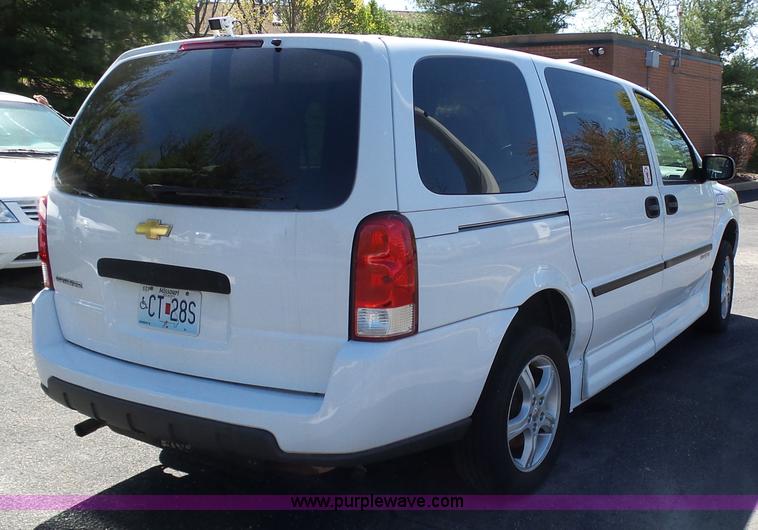 image for item K1358 2005 Chevrolet Uplander handicap accessible van