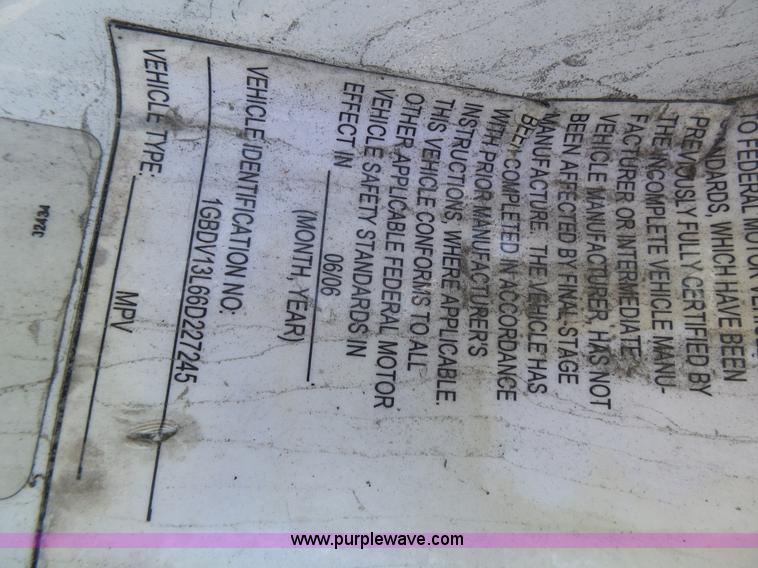 image for item K1359 2006 Chevrolet Uplander handicap accessible van