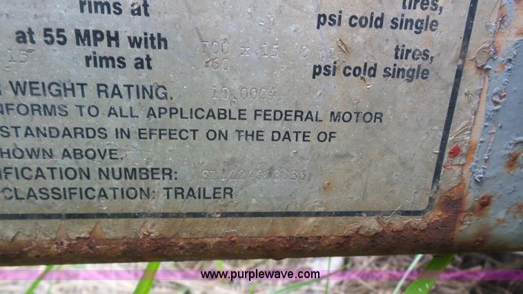 image for item K4525 1985 Redi Haul equipment trailer