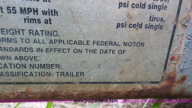 image for item K4525 1985 Redi Haul equipment trailer