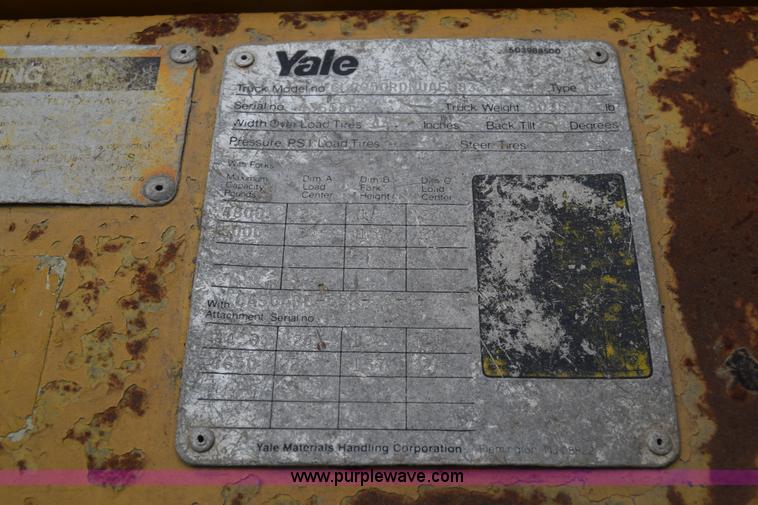 image for item K6725 Yale GLC050 forklift