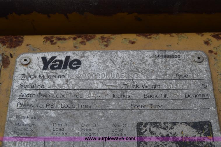 image for item K6725 Yale GLC050 forklift