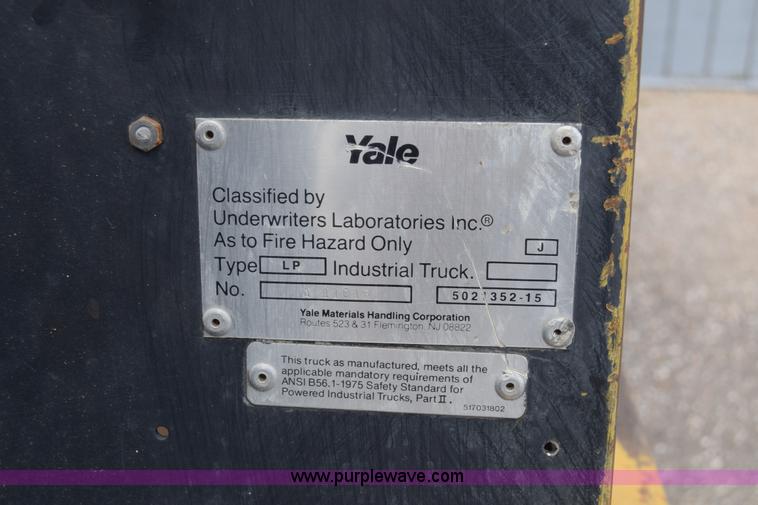 image for item K6725 Yale GLC050 forklift