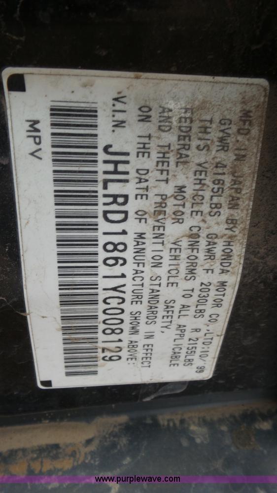 image for item K6763 2000 Honda CR-V SUV