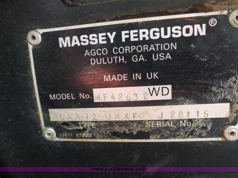 image for item K7957 Massey Ferguson 4263 tractor