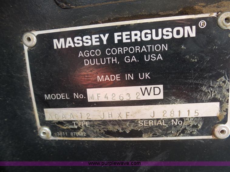 image for item K7957 Massey Ferguson 4263 tractor