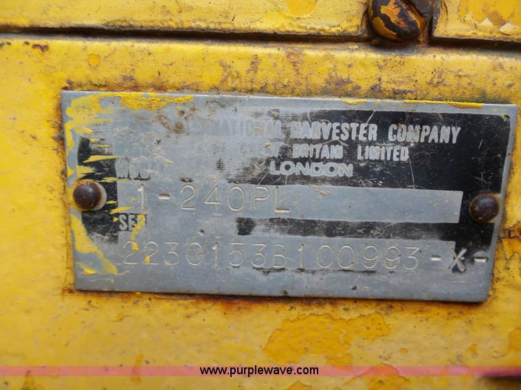 image for item K7963 International 240 tractor