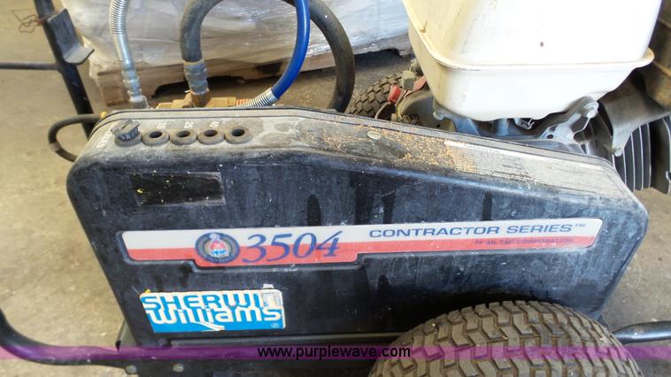 image for item L2122 Sherwin Williams 3504 pressure washer