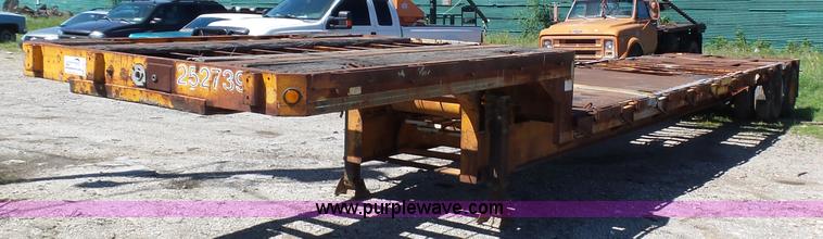 image for item L5813 1971 Transcraft drop deck trailer