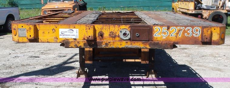 image for item L5813 1971 Transcraft drop deck trailer