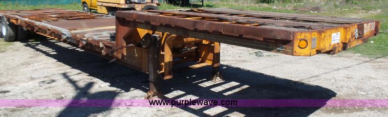 image for item L5813 1971 Transcraft drop deck trailer