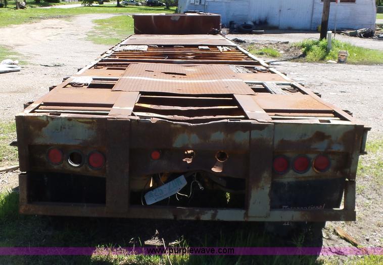 image for item L5813 1971 Transcraft drop deck trailer