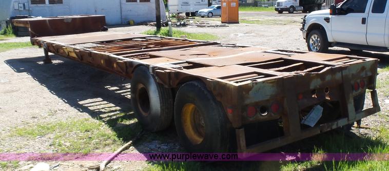 image for item L5813 1971 Transcraft drop deck trailer