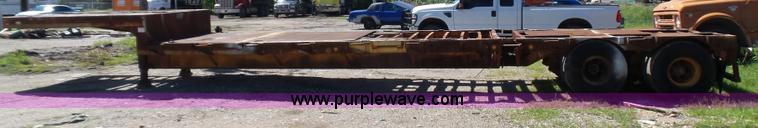 image for item L5813 1971 Transcraft drop deck trailer