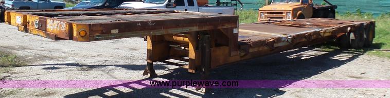 image for item L5813 1971 Transcraft drop deck trailer