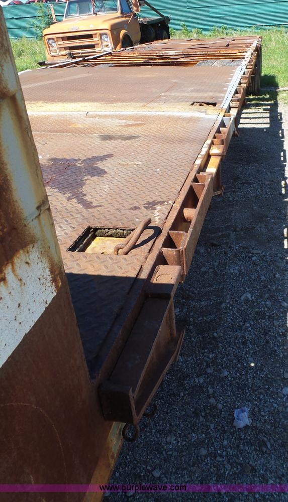image for item L5813 1971 Transcraft drop deck trailer