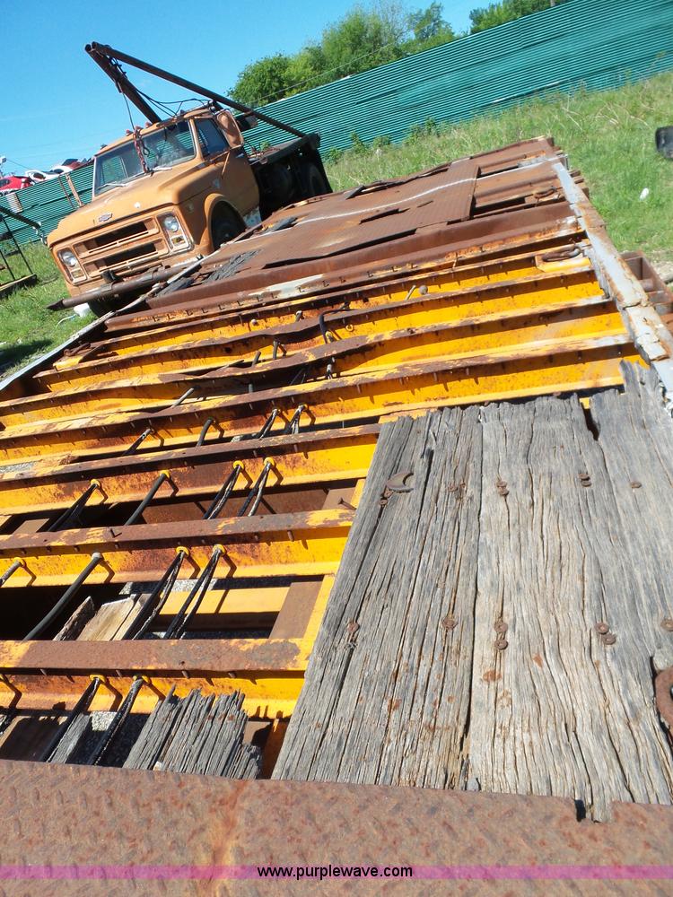 image for item L5813 1971 Transcraft drop deck trailer