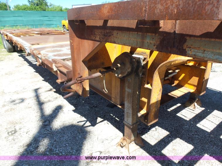 image for item L5813 1971 Transcraft drop deck trailer