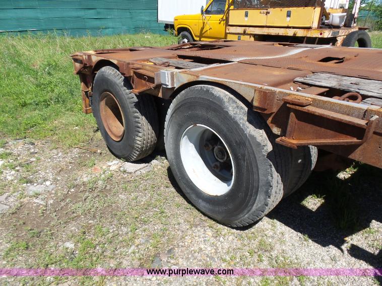 image for item L5813 1971 Transcraft drop deck trailer