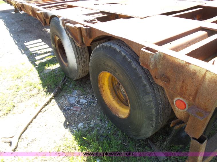 image for item L5813 1971 Transcraft drop deck trailer
