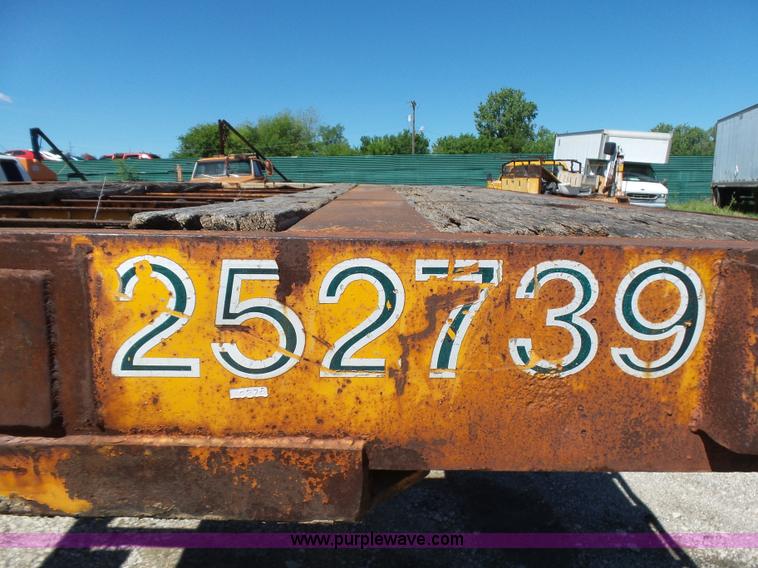 image for item L5813 1971 Transcraft drop deck trailer