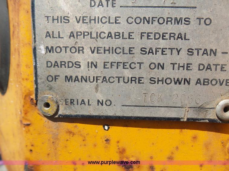 image for item L5813 1971 Transcraft drop deck trailer