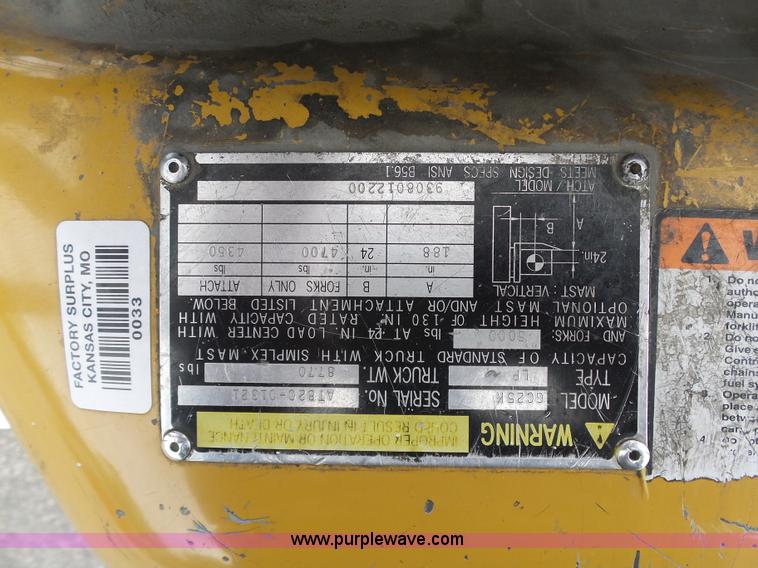 image for item L7026 Caterpillar GC25K forklift