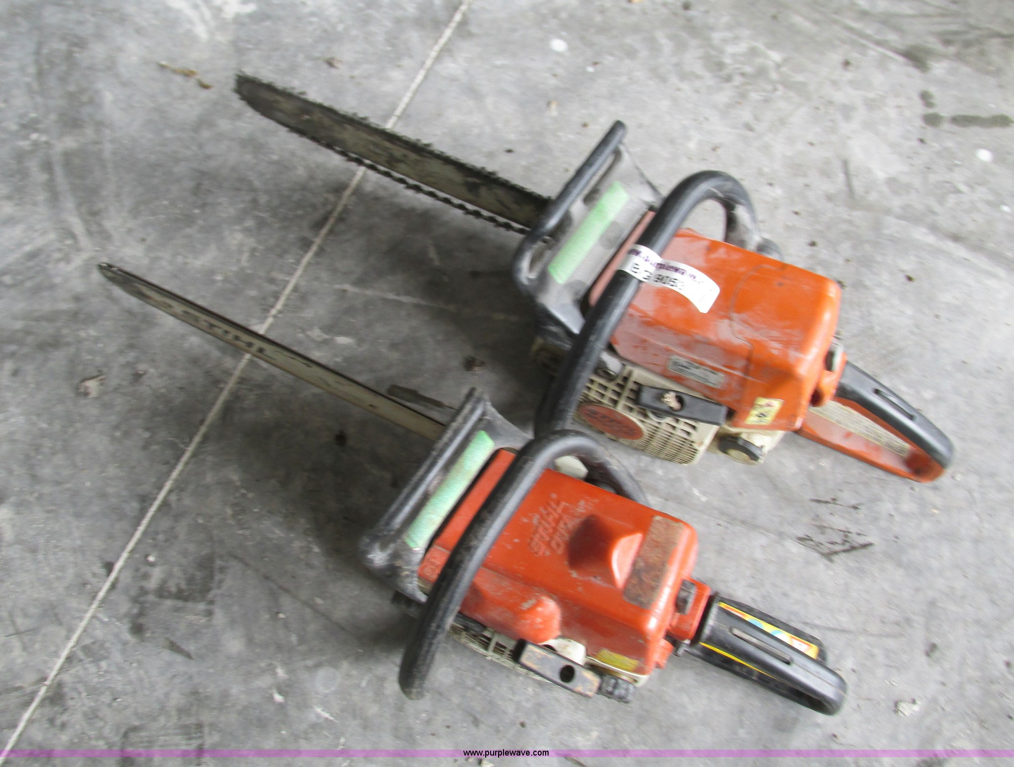 (2) Stihl chainsaws in Lebanon, MO Item BG9053 sold Purple Wave