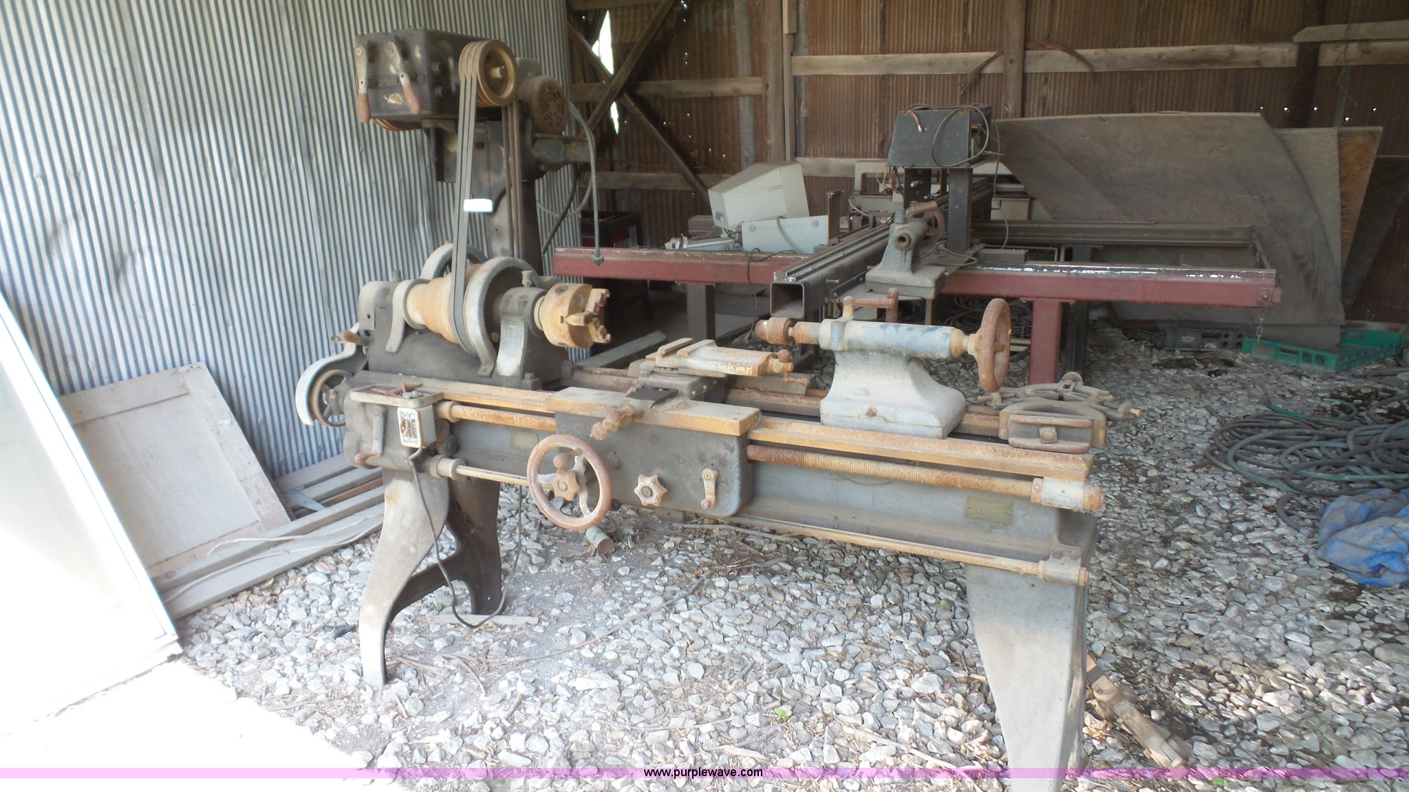 Rockford metal lathe in Wellsville, KS Item BN9578 sold Purple Wave