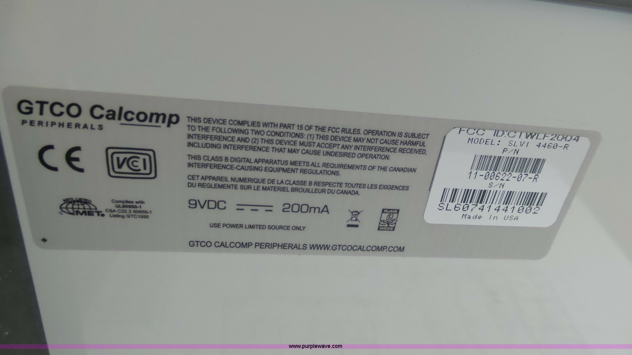 (3) GTCO Calcomp SLVI4460-R digitizer systems in Kansas City, MO | Item ...