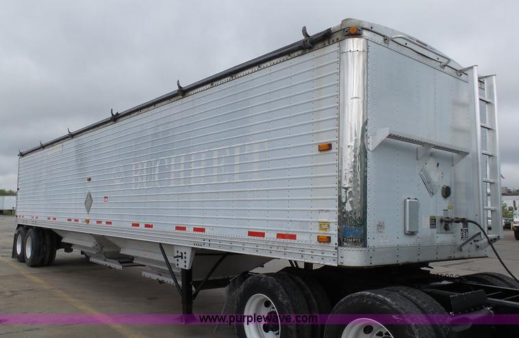 image for item K7961 2002 Timpte double hopper grain trailer