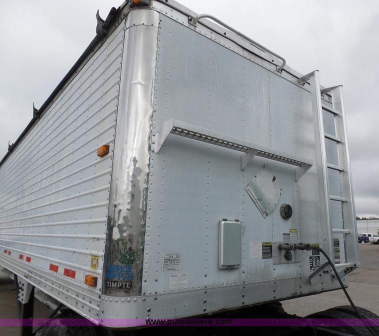 image for item K7961 2002 Timpte double hopper grain trailer