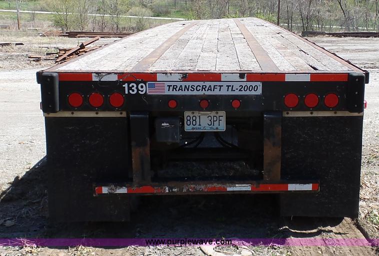 image for item K7988 2007 Transcraft TL-2000 flatbed trailer