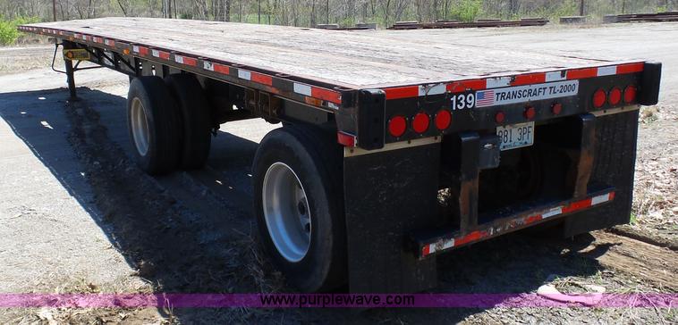 image for item K7988 2007 Transcraft TL-2000 flatbed trailer