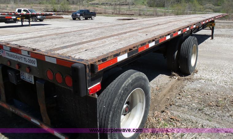 image for item K7988 2007 Transcraft TL-2000 flatbed trailer