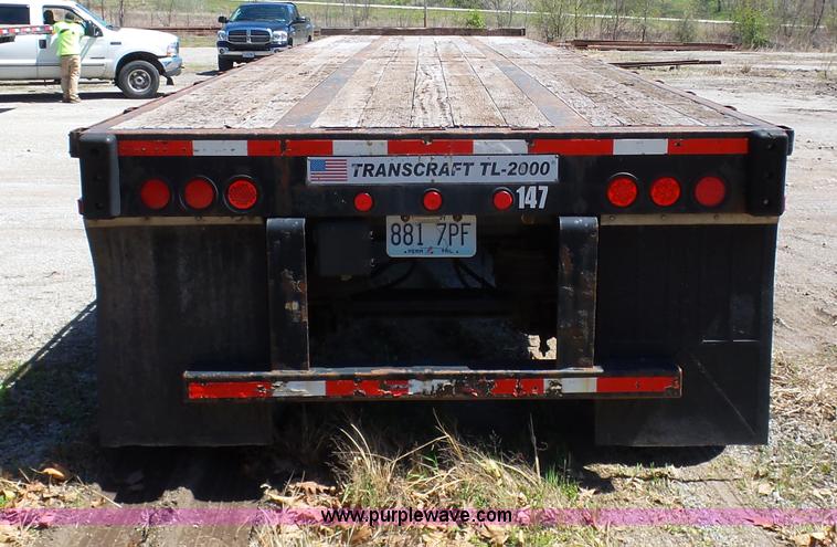 image for item K7989 2005 Transcraft TL-2000 flatbed trailer
