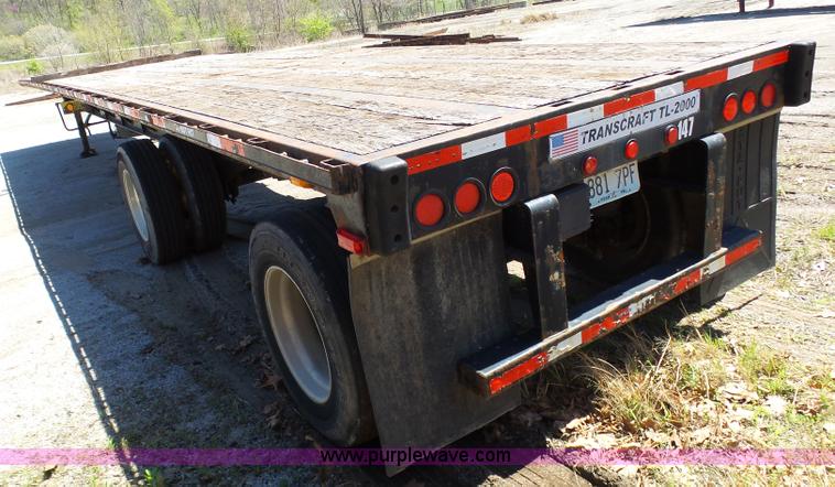 image for item K7989 2005 Transcraft TL-2000 flatbed trailer