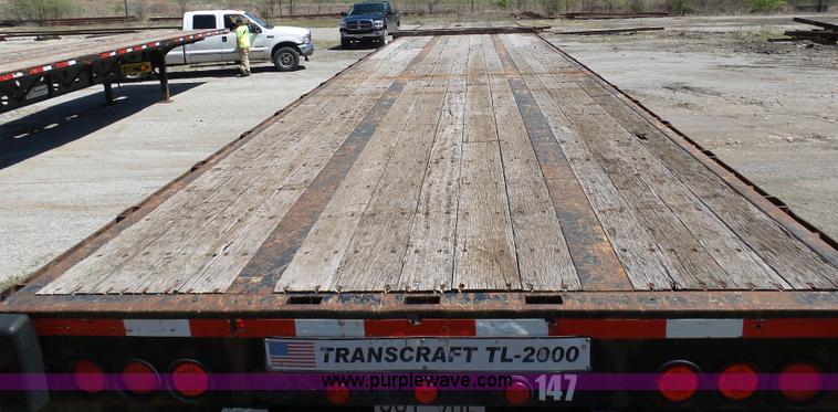 image for item K7989 2005 Transcraft TL-2000 flatbed trailer