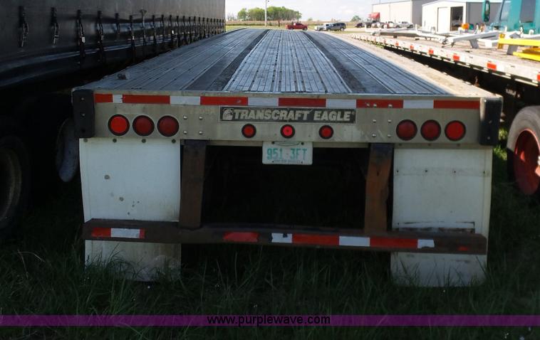 image for item L5802 2000 Transcraft Eagle flatbed trailer