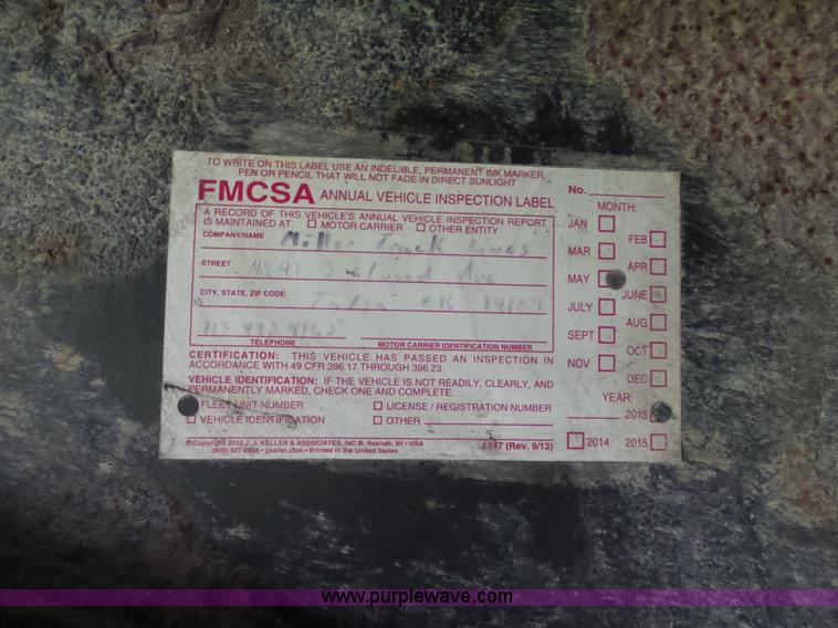 image for item L5802 2000 Transcraft Eagle flatbed trailer