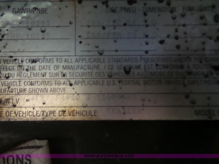 image for item L5802 2000 Transcraft Eagle flatbed trailer