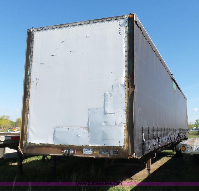 image for item L5803 1990 Fruehauf PBA-F2B-48W soft-side cargo trailer