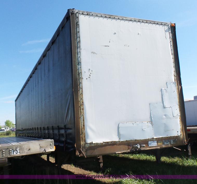 image for item L5803 1990 Fruehauf PBA-F2B-48W soft-side cargo trailer